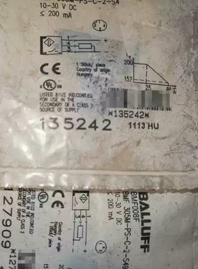 议价 巴鲁夫原装感测器 BMF008E BMF 305M-PS-C议价