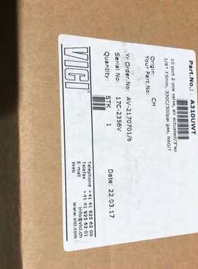 售前A310UWT AV-2170701/b 17C-2356V  VICI 十通阀