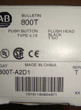 议价 800T-A2D1 黑色按钮 800T-A2D1 一常开接触点 800T-A2D1