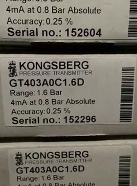 议价 GT403A0C1.6D康士伯压力感测器全新现货议价