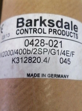 议价 SW2000/400b/2SP/G1/4E/F，0428-021BARKSDALE压力开 K31282