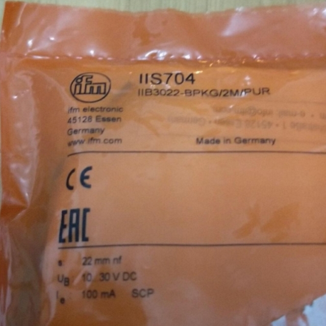 议价IIS704 电感式传感器 IIB3022-BPKG/2M/PUR德国IFM易福门