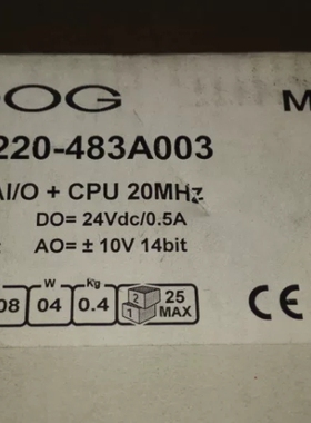 议价 IMI220-483A003 8DI/O+8AI/O+CPU 20MHZ IMI220-483A003主控