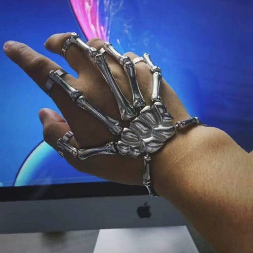 骷髅手装饰素材模板 骷髅手装饰图片下载 小麦优选