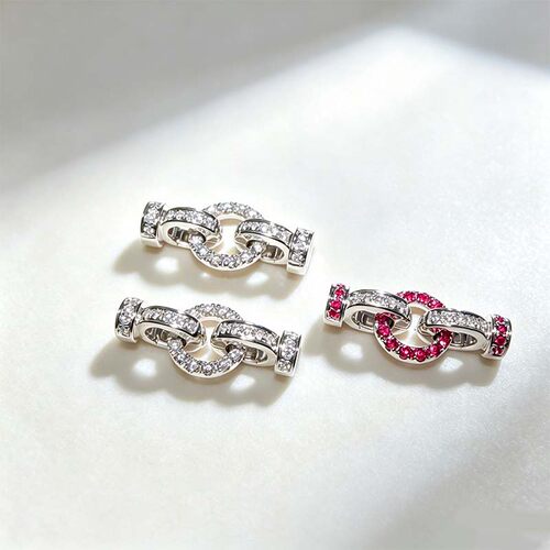 18K天然宝珠翡翠手链百搭金扣头