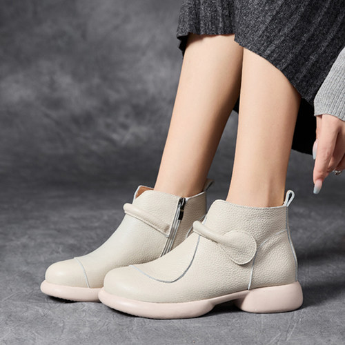 秋冬季新款头层牛皮马丁靴