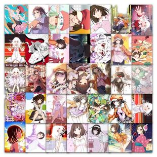 62张千石抚子周边卡通动漫贴纸装饰笔记本行李箱手机壳素材贴画