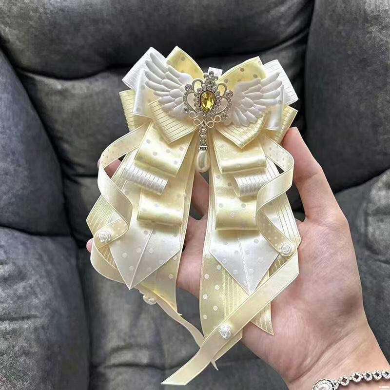 应援棒克拉棒装饰黄蝴蝶结丝带lolita别针洛丽塔痛包手作成品谷美