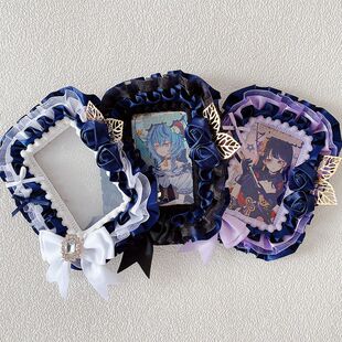 猫蓝玫瑰卡套拍立得配小马宝莉小卡痛包diy材料三寸成品手作谷美