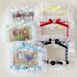 跃龙门横版小卡卡套拍立得配明星二次元痛包diy材料三寸成品谷美