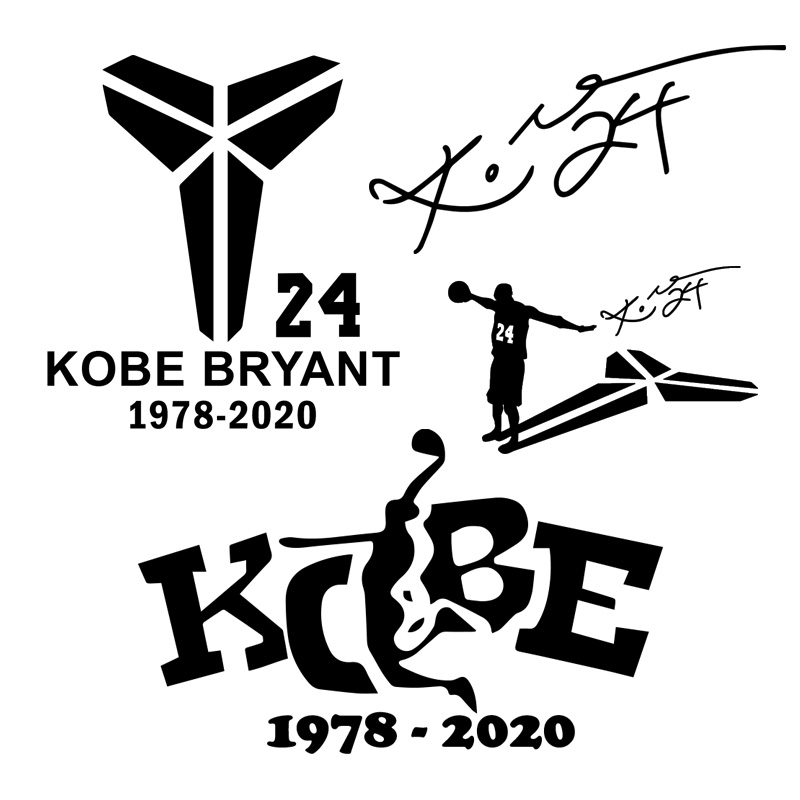 nba球星科比kobe汽车贴纸 篮球湖人队车贴车身侧门装饰贴油箱盖贴