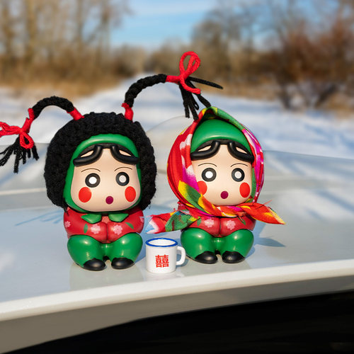 恐高症汽车摆件翠花村花蜡笔小新