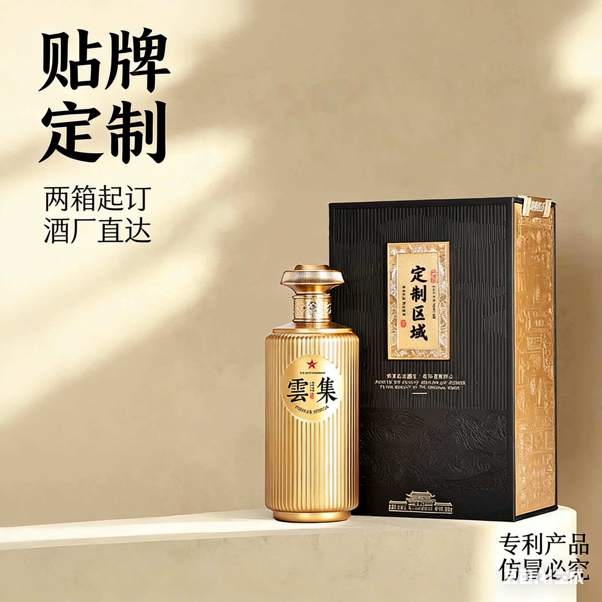 高端定制酒婚宴企业寿宴酱香型白酒53度纯粮食高粱酒礼盒装送礼