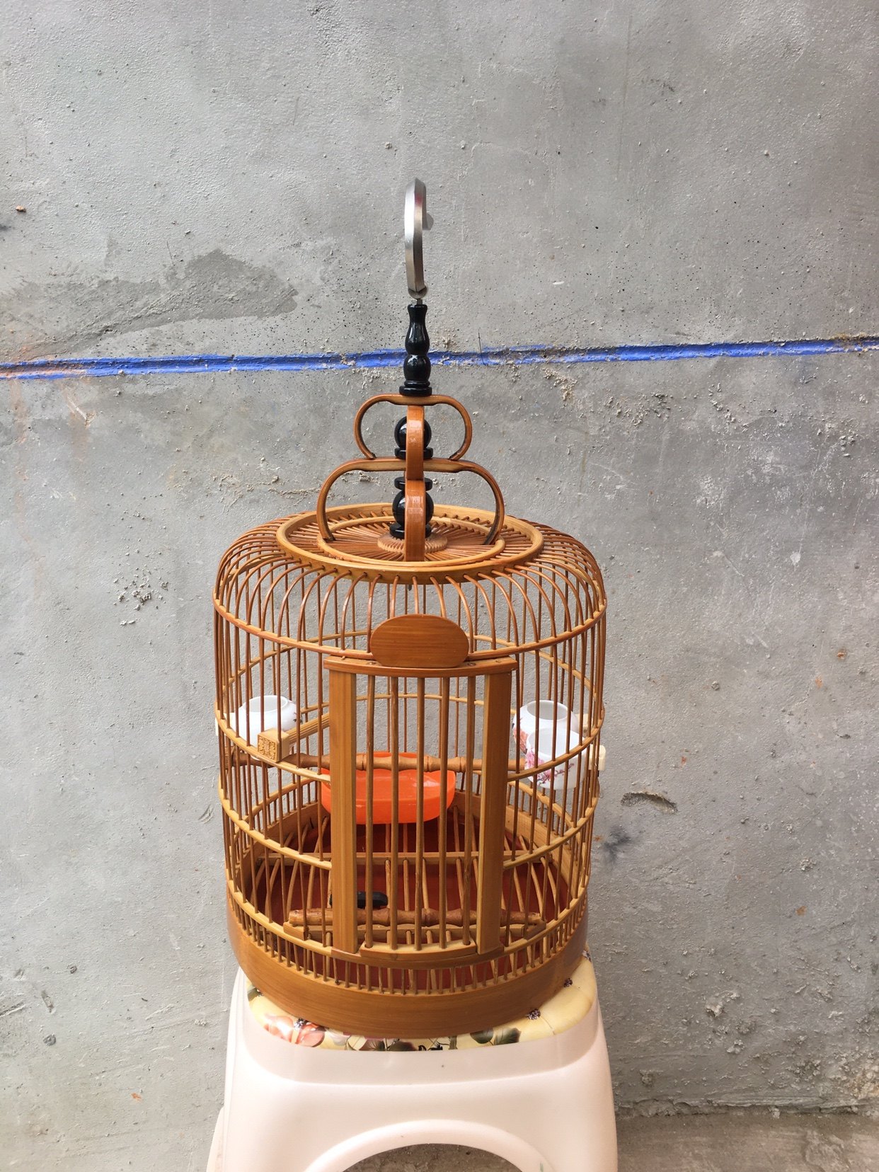 小鸟笼黄豆鸟笼黄腾笼子手工带青竹鸟笼竹制鸟笼子石燕小米雀鸟笼