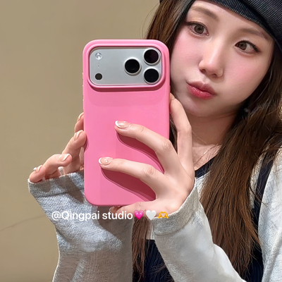 适用苹果手机壳简约纯色壳