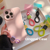 简约立体笑脸手机挂绳短款 硅胶垫片防丢便携钥匙ccd相机耳机挂链