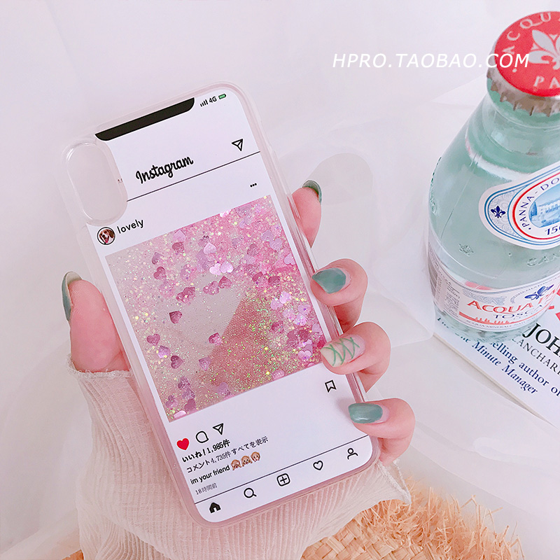 º«·çÁ÷ɳ¿Ç6splusÆ»¹ûxÊÖ»ú¿ÇiPhone7/8plusÅ®¿îÈ«°ü±ß·Àˤº«¹úÌ×
