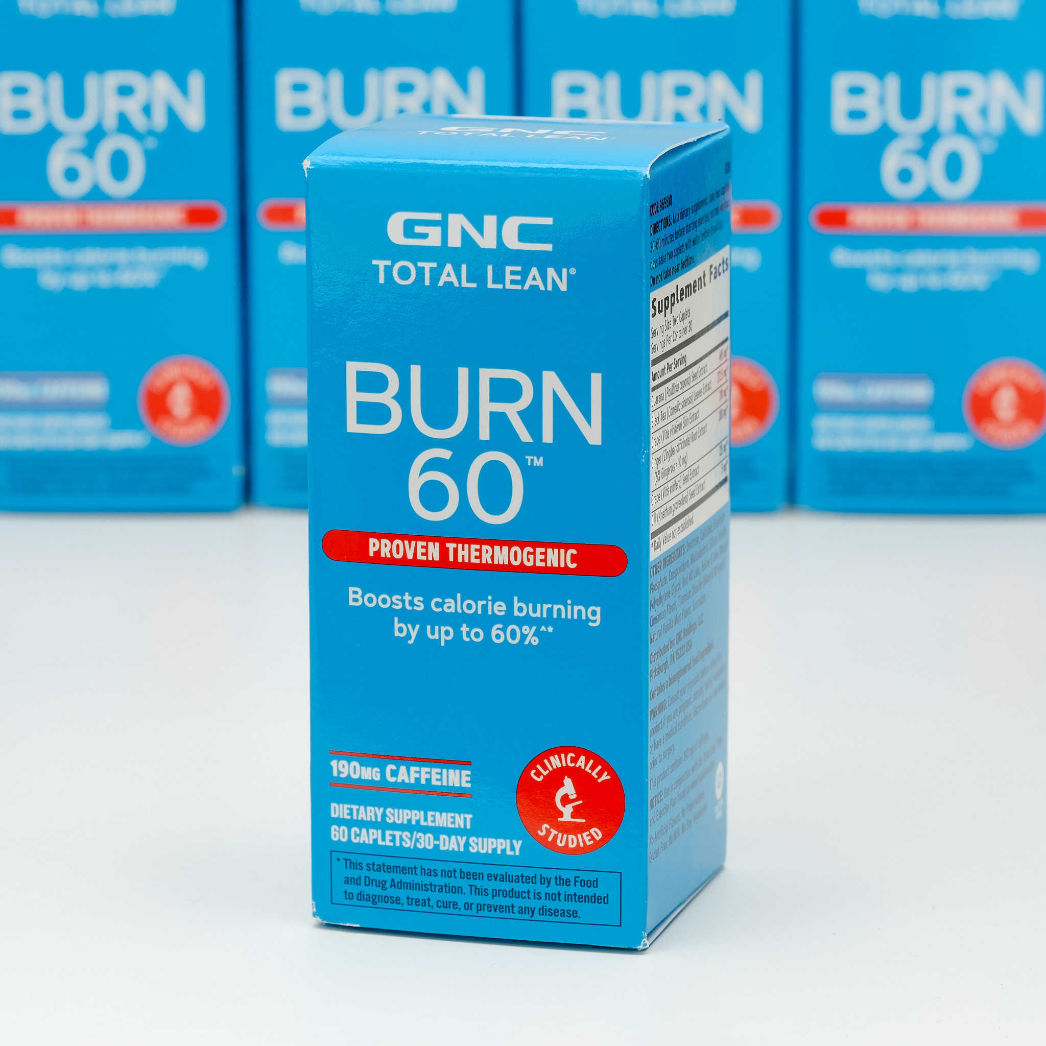 现货美国GNC健安喜科学减重公式Burn60 60粒含瓜拉纳脂肪代谢