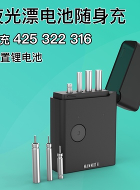 夜光漂电池充电器鱼漂316充电电池浮漂322电池充电器usb充电子漂