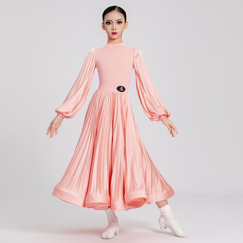 摩登舞服女童比赛新款儿童国标舞交谊舞大摆裙舞蹈裙拉丁舞服装女
