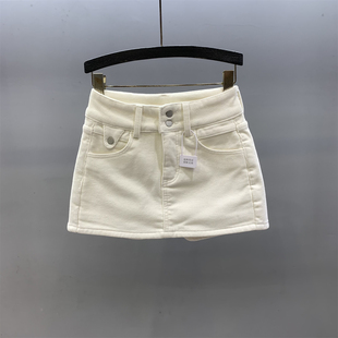 清仓断码加绒加厚灯芯绒半身裙女2025年秋冬a字包臀短裙辣妹裤裙
