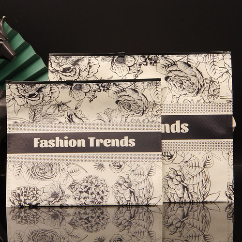 打底裤包装袋无纺布拉链袋内裤棉袜旅行包装袋旅游收纳袋书本袋