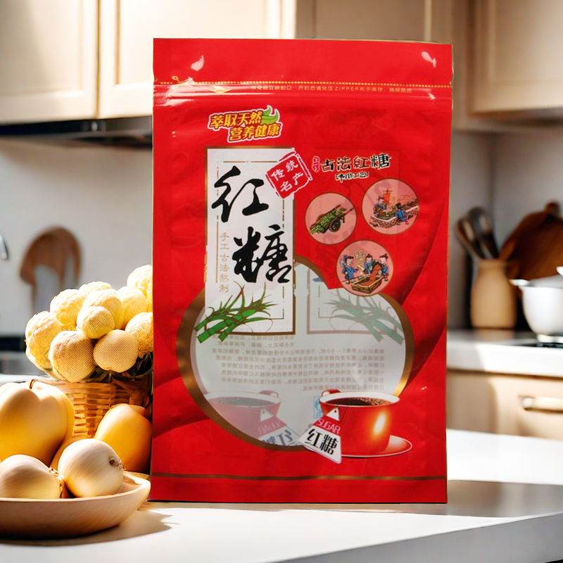 甘蔗红糖包装袋500克手工古法熬制甘蔗糖袋义乌特产自封袋100个