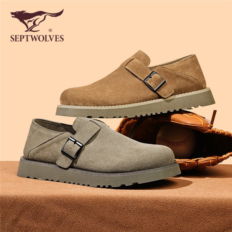 七匹狼鞋2025新款透气潮流勃肯鞋