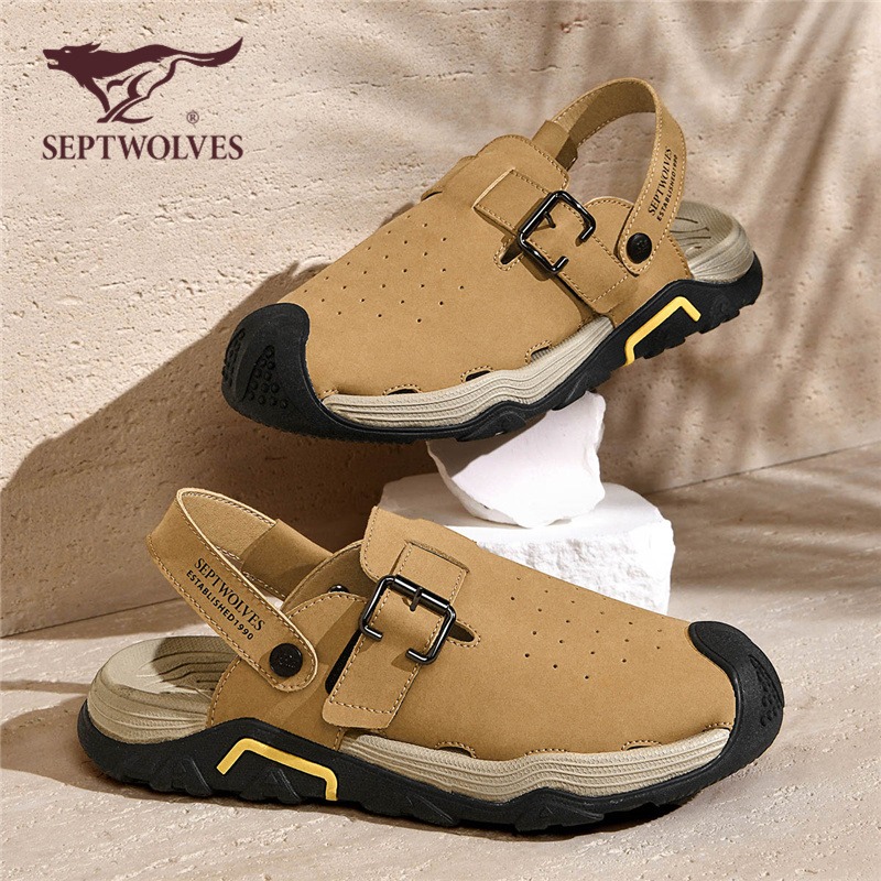 七匹狼户外沙滩鞋男夏季新款驾车