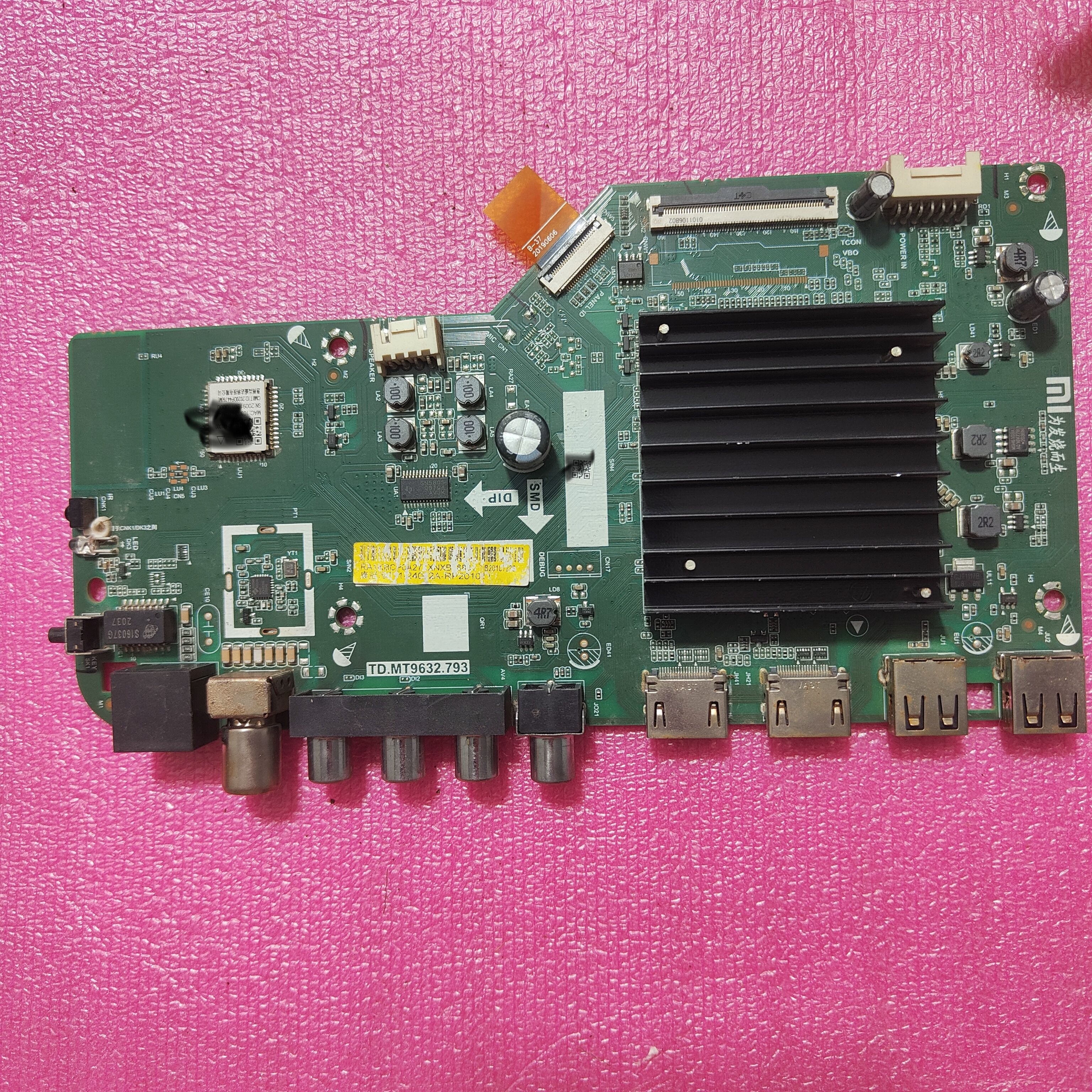 原装红米L55R6-A主板TD.MT9632.793 配屏L55R6-A-CSOT 现货实拍图