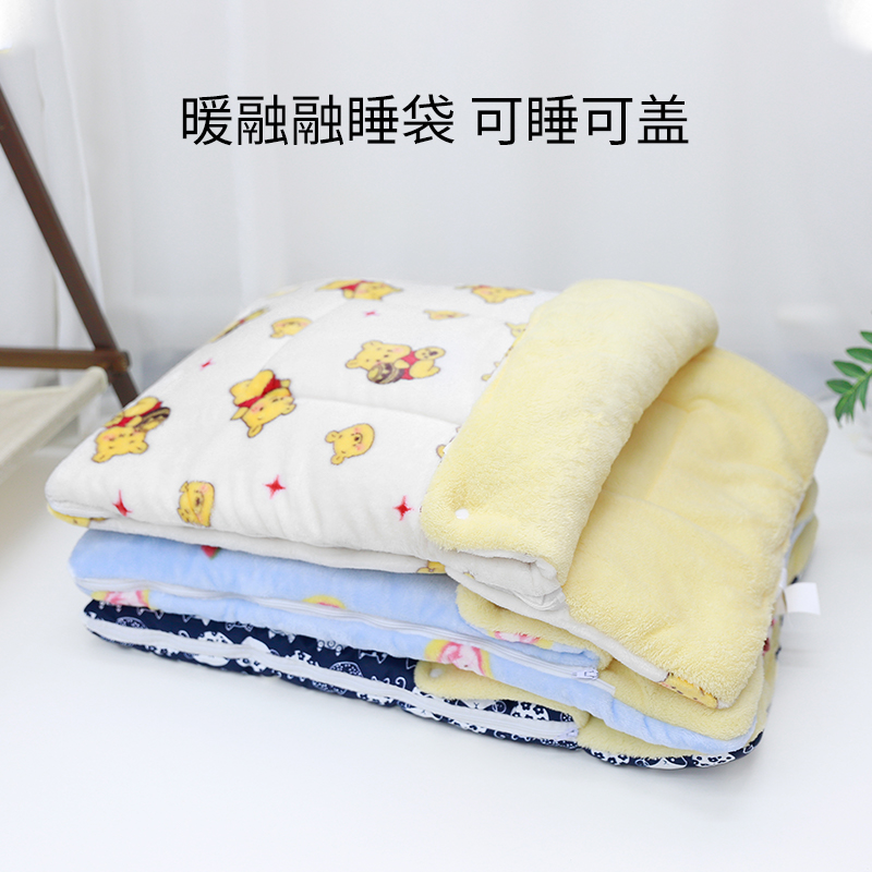 宠物秋冬保暖法兰绒厚垫子卡通宠物垫子猫咪毛毯狗狗可拆被子睡袋