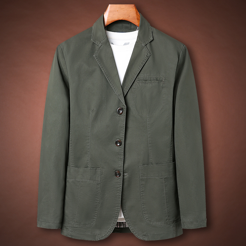 水洗纯棉西装JPDUN大码宽松