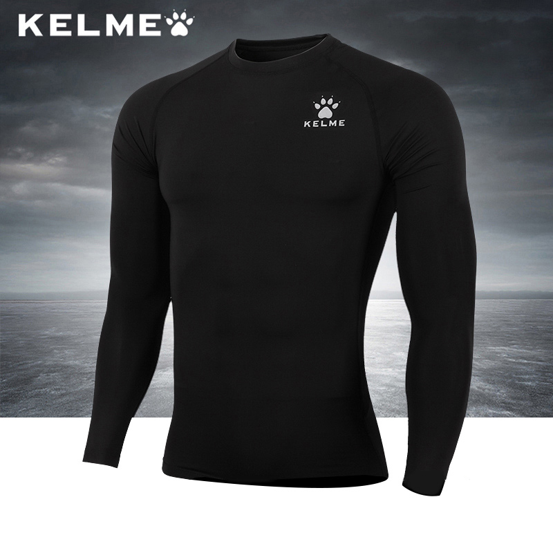 KELME卡尔美长袖紧身衣速干健身训练服服男跑步运动春夏弹力