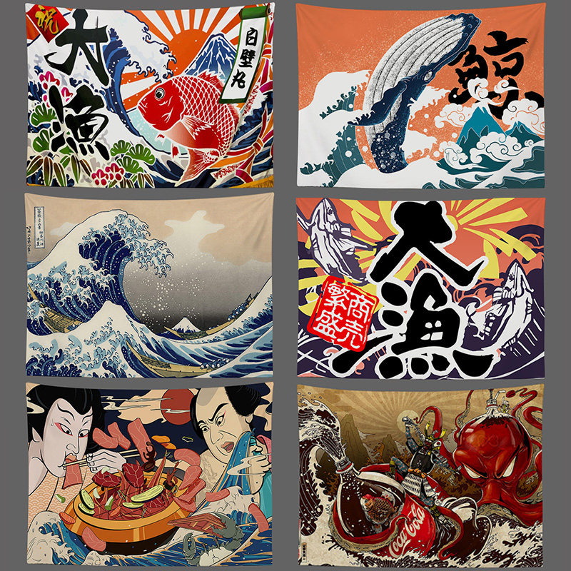 日式麒麟朝日啤酒挂布挂旗居酒屋寿司店装饰吊旗布旗挂画日本挂饰