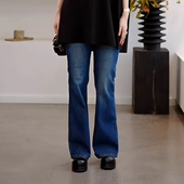 惊喜三折 复古风牛仔喇叭裤 GOLDEN 英式 506032 BARRY秋季