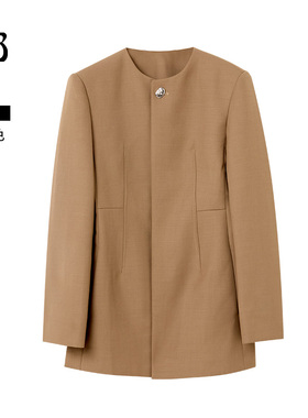 【惊喜三折】GOLDEN BARRY气质金属扣收腰外套100099