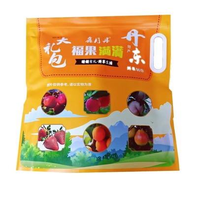 丹东福果满满水果大礼包艳红桃杏肉草莓秋梨干脯蜜饯独立包装500g