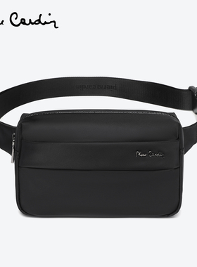 Pierre Cardin/皮尔卡丹男士斜挎包背包轻便休闲防水黑色新款包