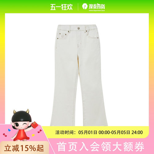 eland kids衣恋童装女童复古牛仔裤