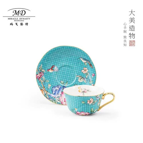 玛戈隆特/MD蓉花.山茶.2头花语咖啡杯碟