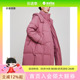 衣香丽影连帽羽绒服女时尚 外套 简约中长款