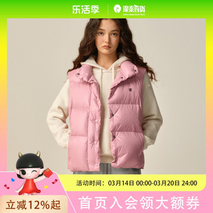 Eland衣恋羽绒服时尚短款户外通勤无袖保暖外套