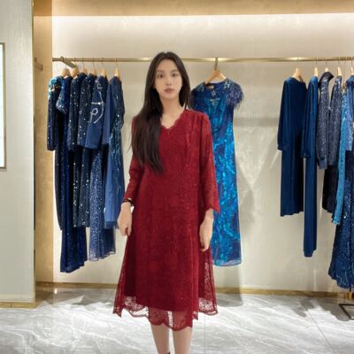 马天奴 女士时尚优雅连衣裙MDS169DRX0