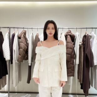 THESEALIFE欧海一生 桑蚕丝露肩上衣女T5012WE13515