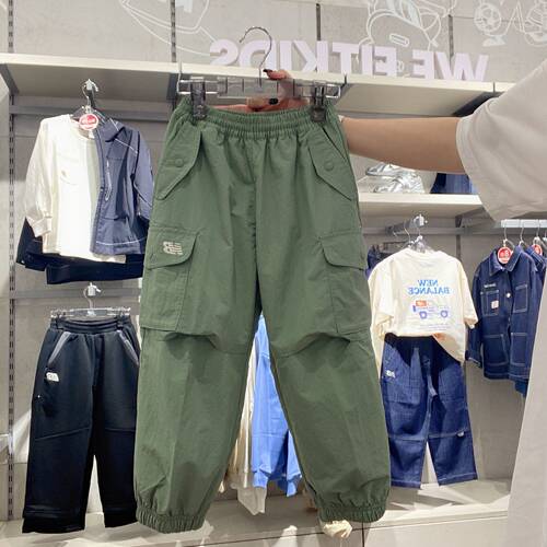 New Balance中性男女童休闲梭织长裤7TF31093