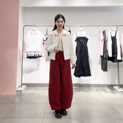 乐町女士时尚休闲长裤C2GBG2192