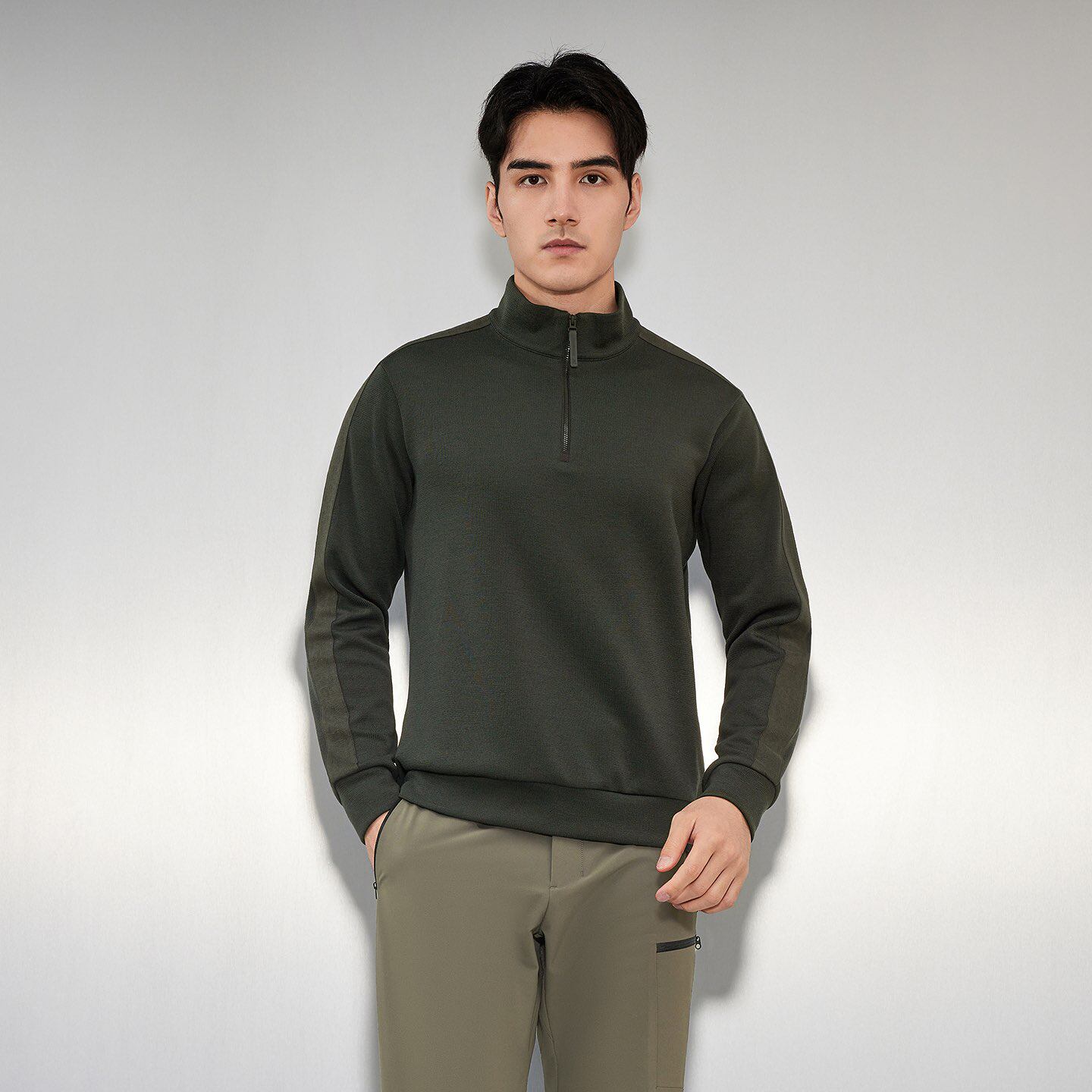 雅戈尔秋冬款休闲保暖男士羊毛衫YYHW635286PBA