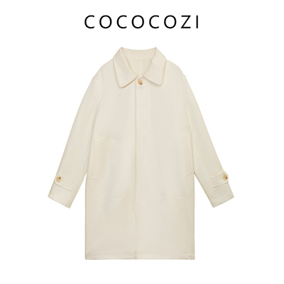 COCOCOZI秋冬长款风衣外套女234CO009WT