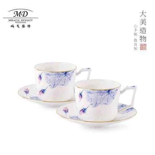 玛戈隆特/MD荷莲盛宴四头香奈直身咖啡杯碟