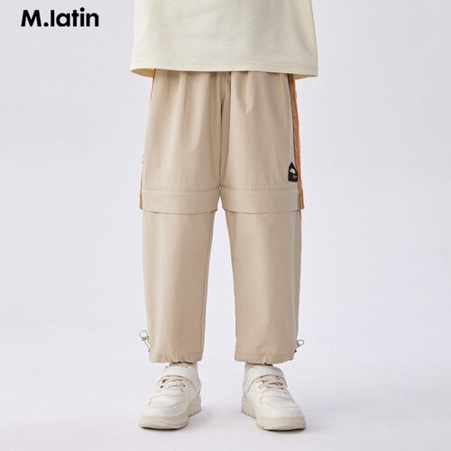 马拉丁24春男大童裤腿可拆卸长裤114017302T